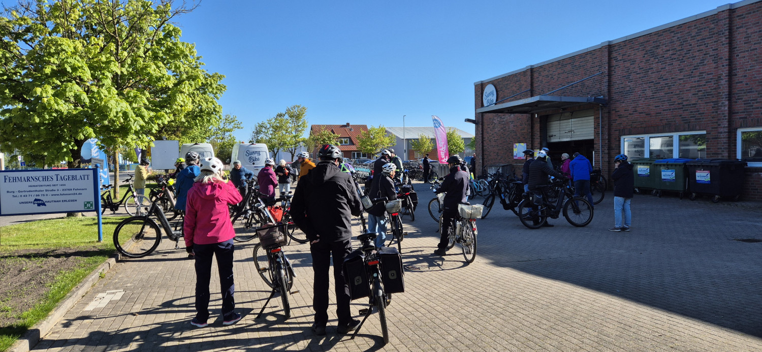 Foto Fahrrradgruppe Start