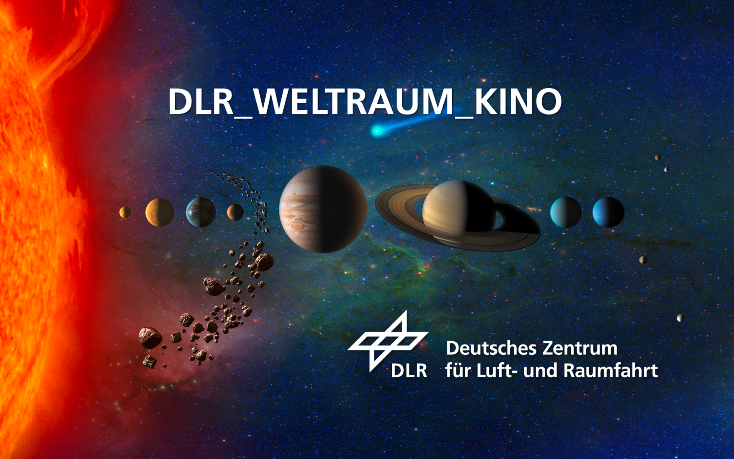 Titelbild DLR Weltraum Kino